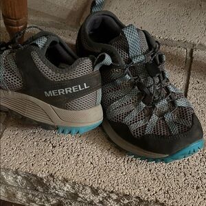 Merrell women’s Grey and Teal Trail Shoes